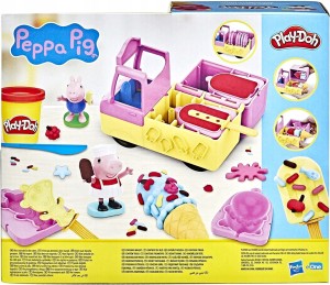 Play-Doh, ciastolina furgonetka z lodami, figurki Peppy i George'a| Prezent