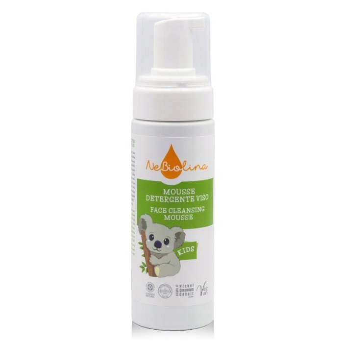 NeBiolina | Pianka do mycia twarzy dla dzieci | zielona herbata | 150ml