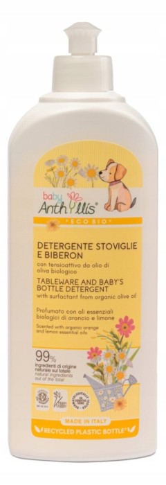 Anthyllis Baby | Płyn do mycia naczyń i butelek dla niemowląt | 500ml