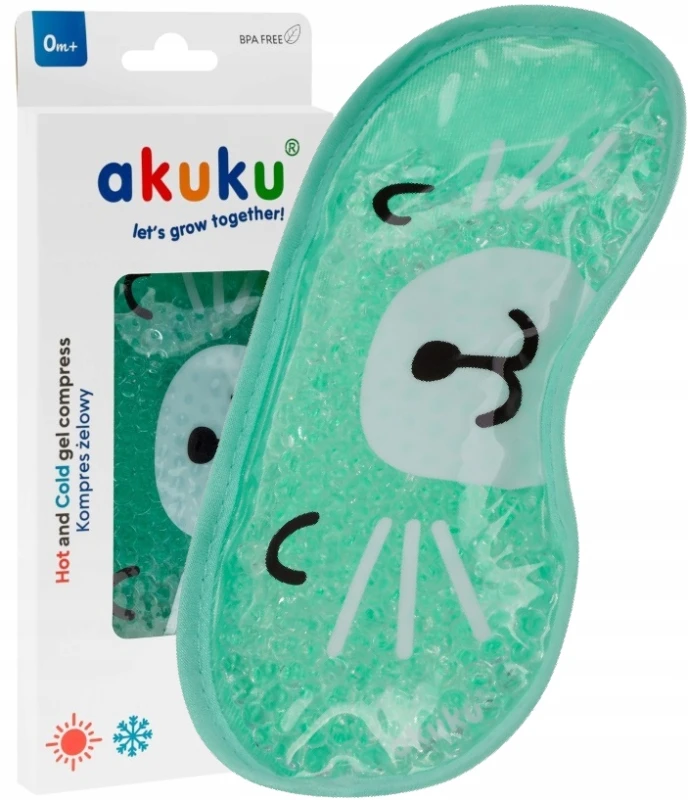 Akuku A0250 | Kompres żelowy | Kotek zielony
