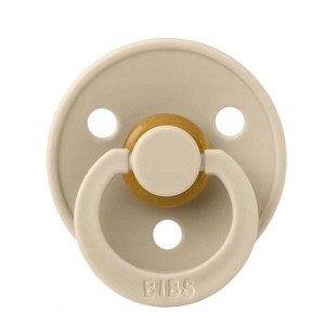 Smoczki kauczukowe BIBS COLOUR 2-PACK Vanilla & Mustard 6-18 miesięcy