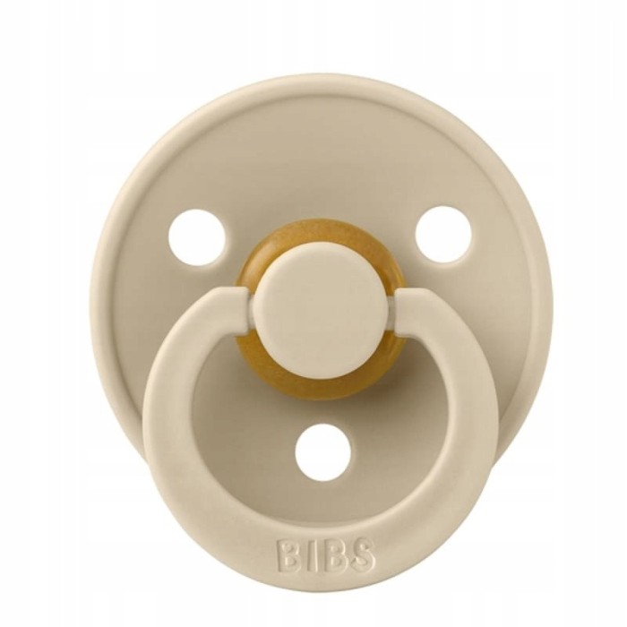 Smoczki kauczukowe BIBS COLOUR 2-PACK Vanilla & Mustard 6-18 miesięcy