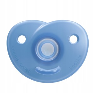 Philips Avent|Smoczek silikonowy okrągły, symetryczny |niebieski | 0-6 mscy