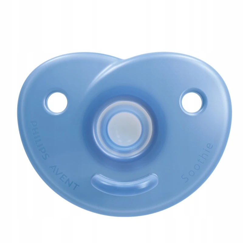 Philips Avent|Smoczek silikonowy okrągły, symetryczny |niebieski | 0-6 mscy