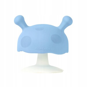 Mombella Mushroom Light Blue | Gryzak silikonowy na ząbkowanie | Grzybek