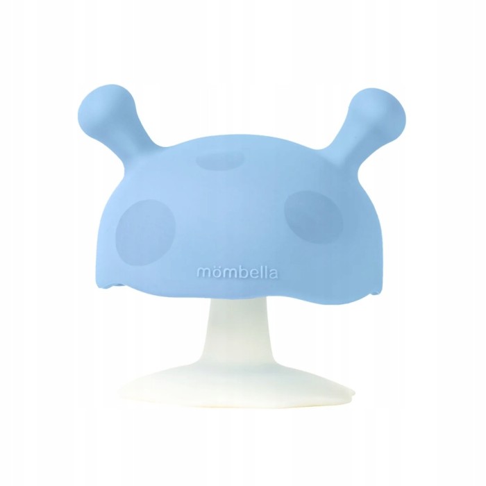 Mombella Mushroom Light Blue | Gryzak silikonowy na ząbkowanie | Grzybek