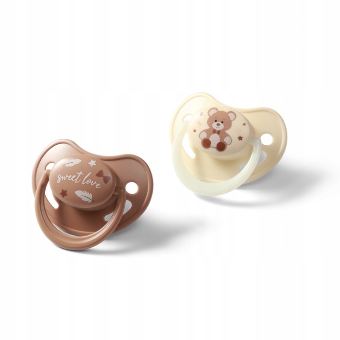 BABYONO 1670/01 | Smoczki anatomiczne silikonowe 0-6 m