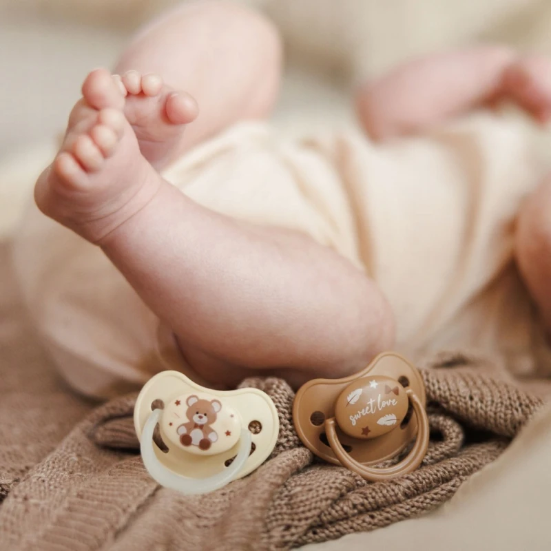 BABYONO 1670/01 | Smoczki anatomiczne silikonowe 0-6 m