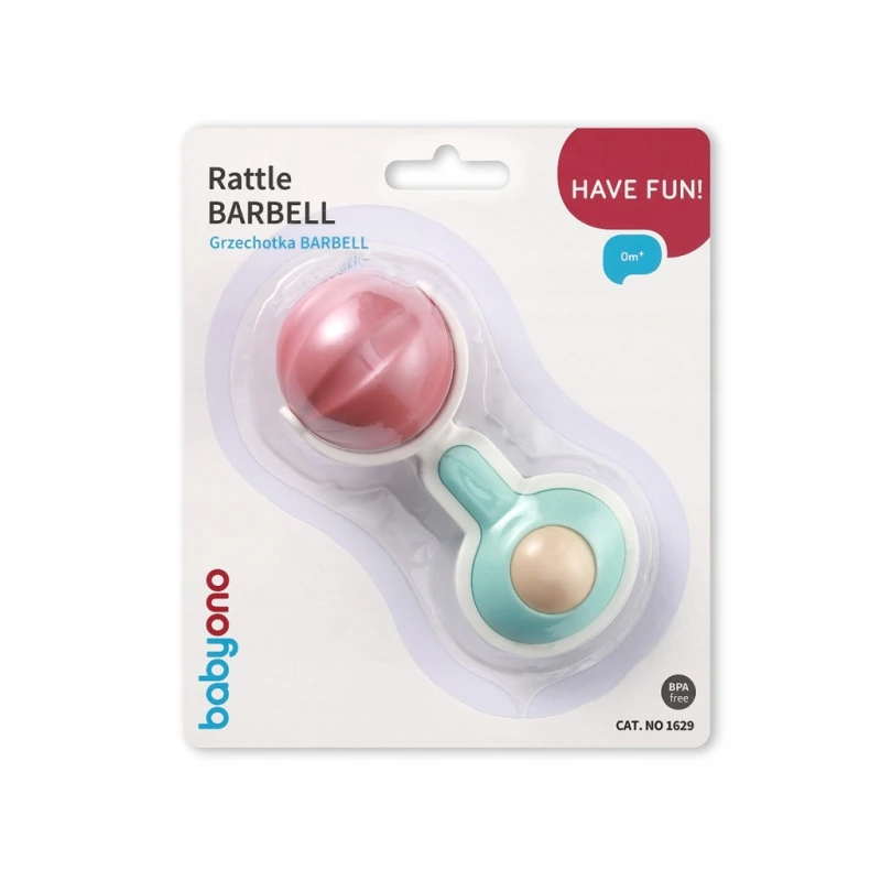 BABYONO 1629 | Grzechotka BARBELL