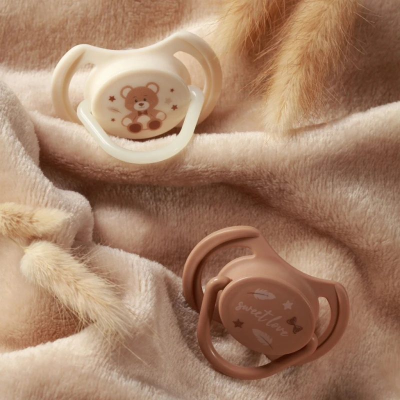 BABYONO 1669/01 | Smoczki symetryczne silikonowe 0-6 m