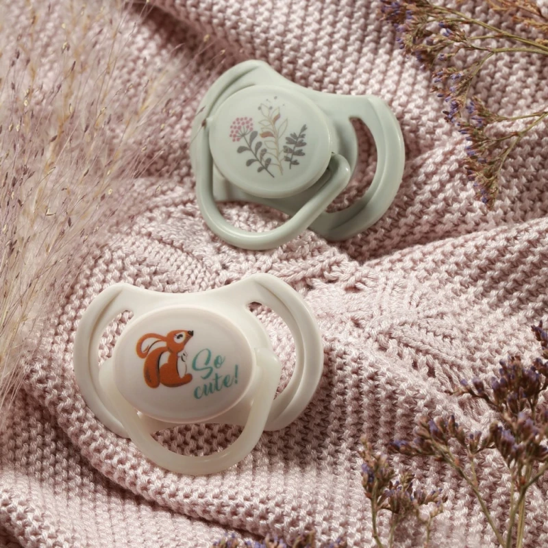 BABYONO 1669/02 | Smoczki symetryczne silikonowe 6-18 m