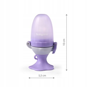 BABYONO 1542 | Gryzak do podawania pokarmu FLOWER | fioletowy