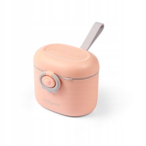 BABYONO | Przenośny pojemnik na mleko w proszku |kolor brzoskwiniowy |240ml