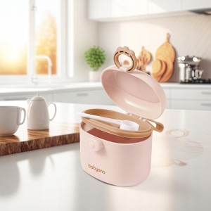 BABYONO | Przenośny pojemnik na mleko w proszku |kolor beżowy |240ml