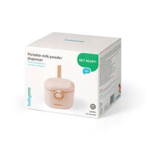 BABYONO | Przenośny pojemnik na mleko w proszku |kolor beżowy |240ml