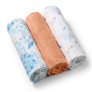 BABYONO | Pieluszki muślinowe | kolor morelowy | 348/09
