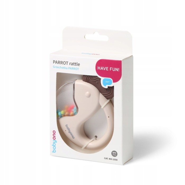 BABYONO 1550 | Grzechotka PARROT