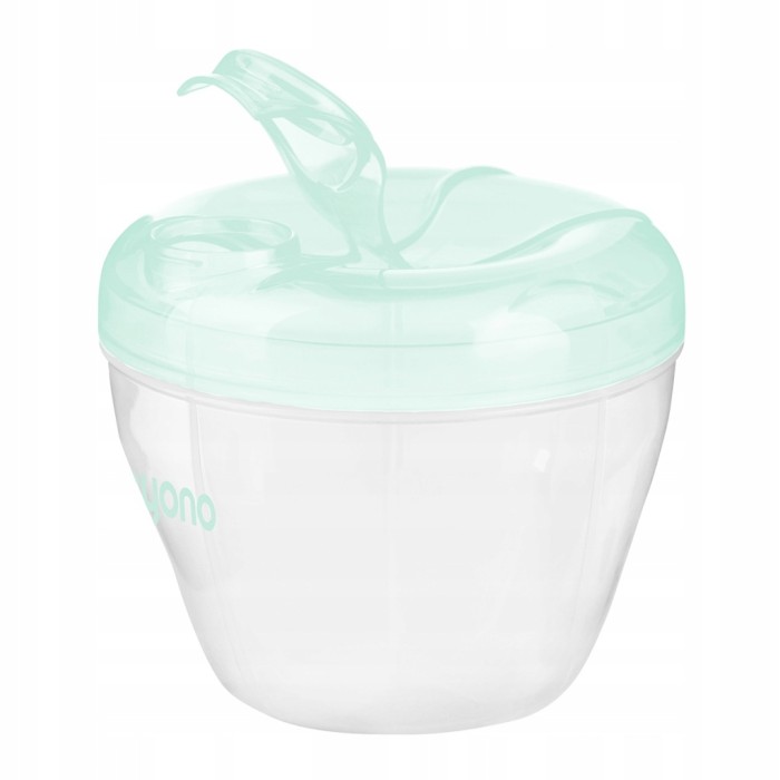 BABYONO | Pojemnik na mleko w proszku 1022 | przezroczysty miętowy