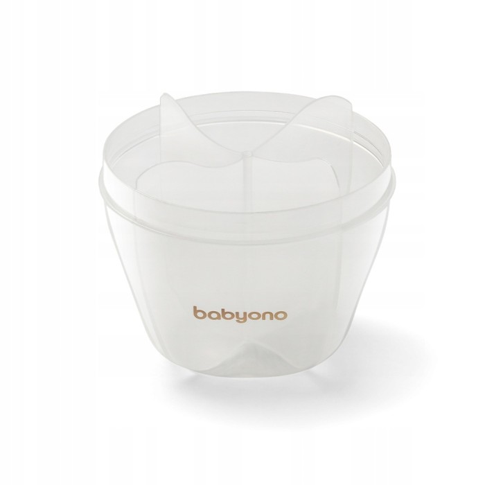 BABYONO | Pojemnik na mleko w proszku 1022/01 | przezroczysty beżowy