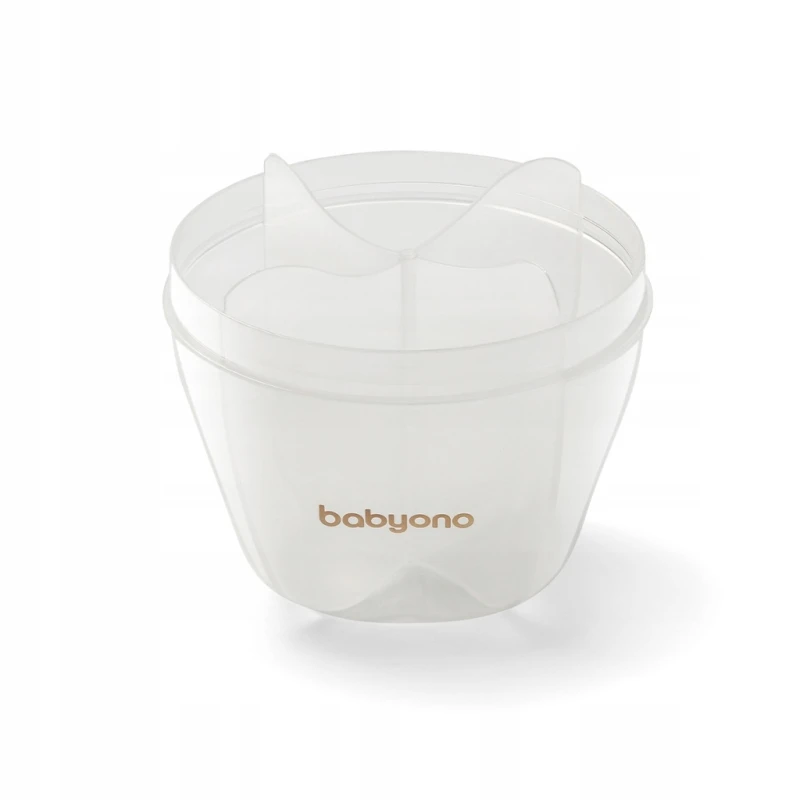 BABYONO | Pojemnik na mleko w proszku 1022/01 | przezroczysty beżowy