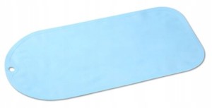BABYONO |Mata antypoślizgowa do wanny na przyssawki| 70 x 35 cm | niebieska