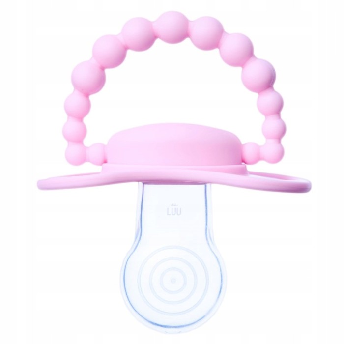Smoczek pozycjonujący LUU Kids Pink a Boo 3-6 miesięcy