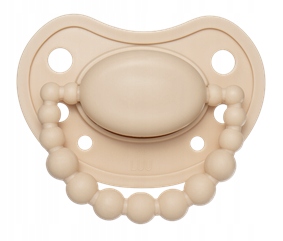 Smoczek pozycjonujący LUU Kids Cookie Beige 3-6 miesięcy