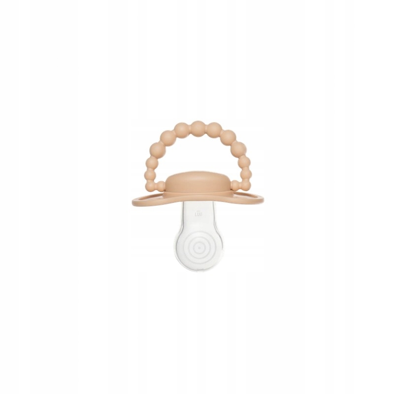 Smoczek pozycjonujący LUU Kids Cookie Beige 3-6 miesięcy