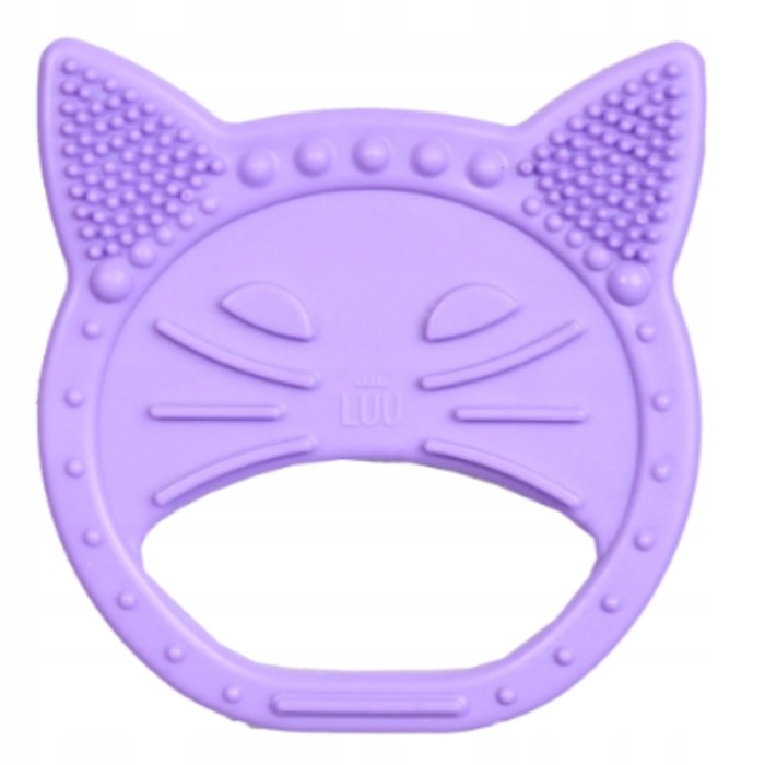 Gryzak Sensoryczny Luu Kids LUUISA THE CAT | fioletowy