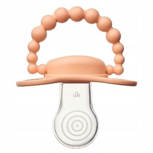Smoczek pozycjonujący LUU Kids Summer Apricot 0-3 miesięcy
