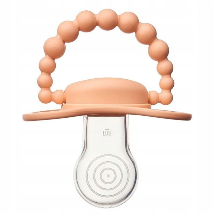 Smoczek pozycjonujący LUU Kids Summer Apricot 0-3 miesięcy