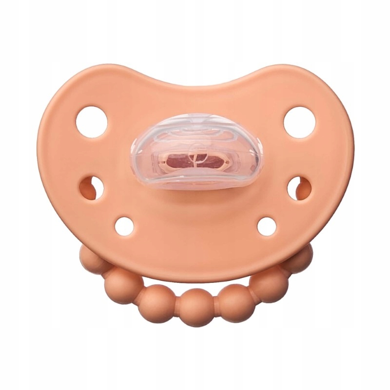 Smoczek pozycjonujący LUU Kids Summer Apricot 0-3 miesięcy