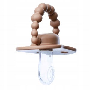Smoczek pozycjonujący LUU Kids Milk Hazelnut +6 miesięcy