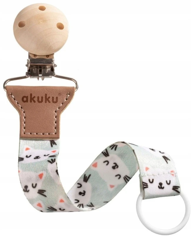 AKUKU A0582 | Zawieszka do smoczka | Kotki