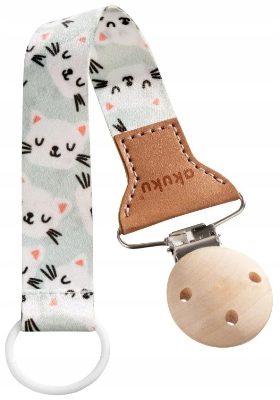 AKUKU A0582 | Zawieszka do smoczka | Kotki