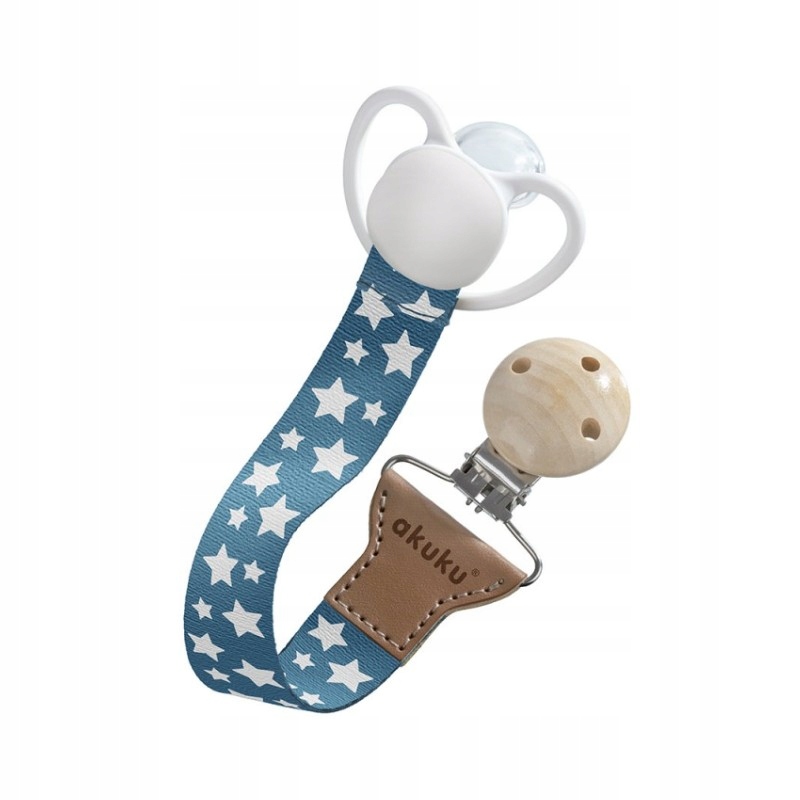 Akuku A0584 | Zawieszka do smoczka | Srebrne Gwiazdki