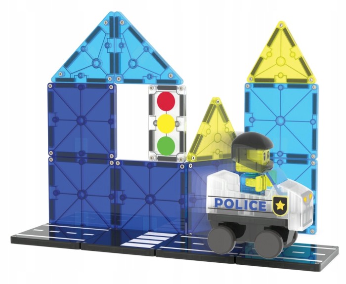 Magna-Tiles | Klocki magnetyczne | Police Patrol 20 elementów
