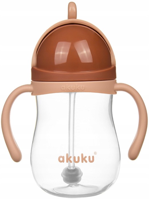 Akuku A0729 | Bidon ze słomką z odważnikiem | MOKKA