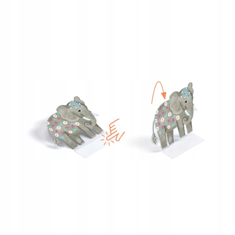 Djeco | Naklejki wielokrotnego użytku 3D | ZWIERZĘTA